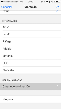 vibraciones personalizadas
