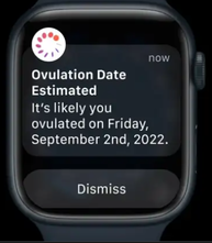 estimación ovulación apple watch series 8